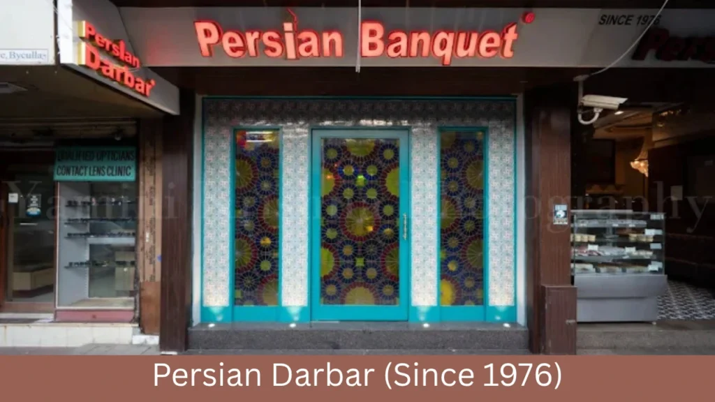 About the Persian Darbar (since 1976) Menu