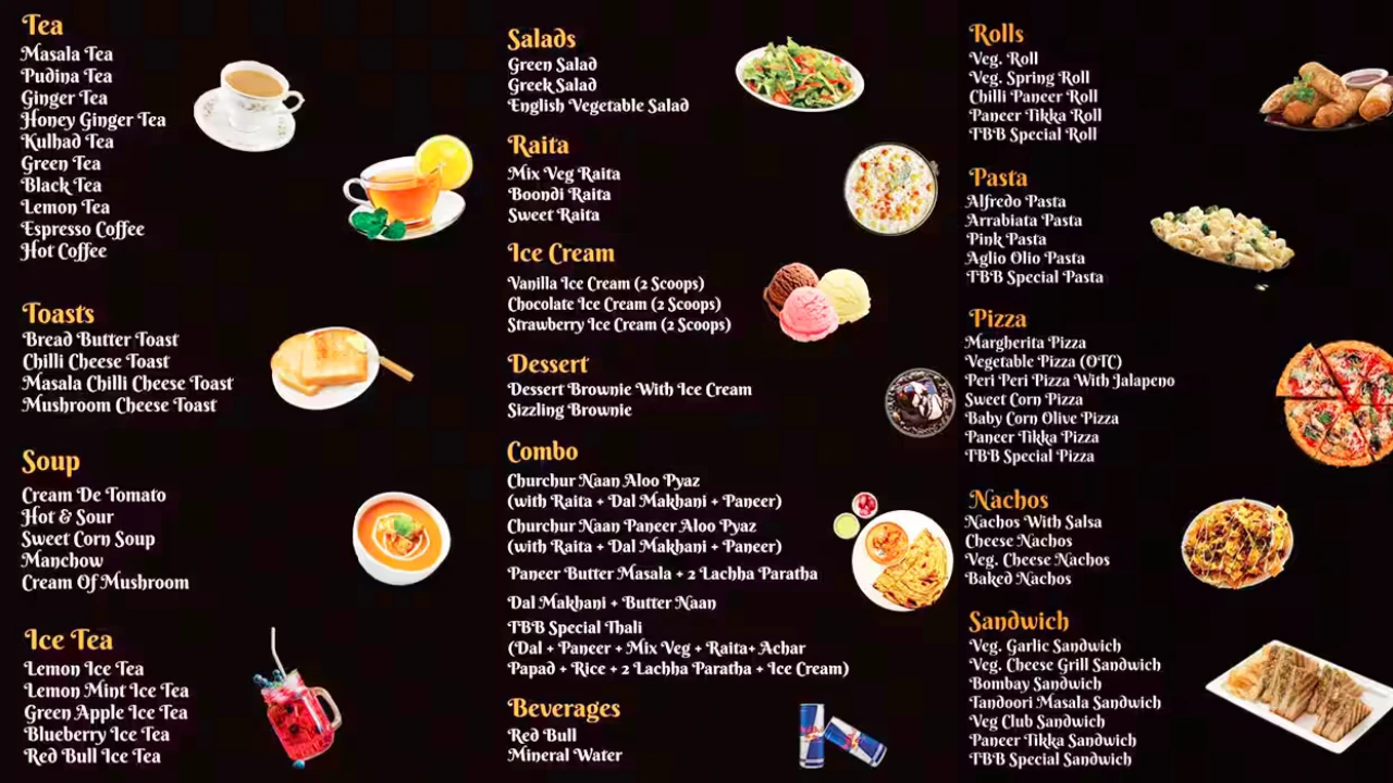 Black Brick Cafe Menu