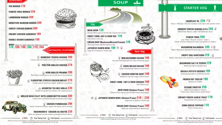 Locofeast Menu