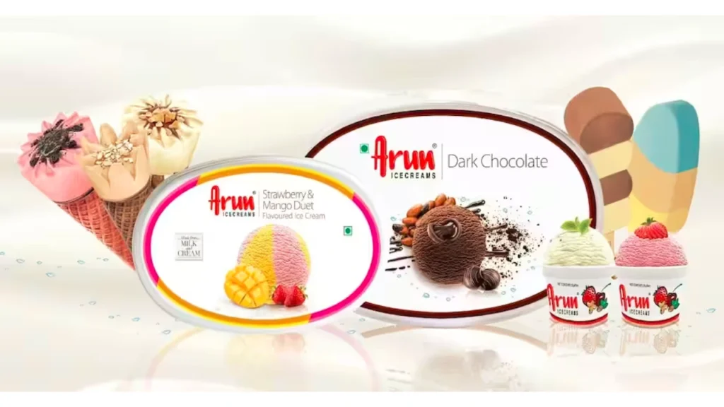 Full menu with prices Arun Ice Cream Menu