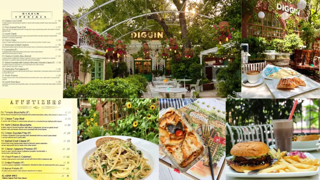 Main Course Specials Diggin Cafe Menu