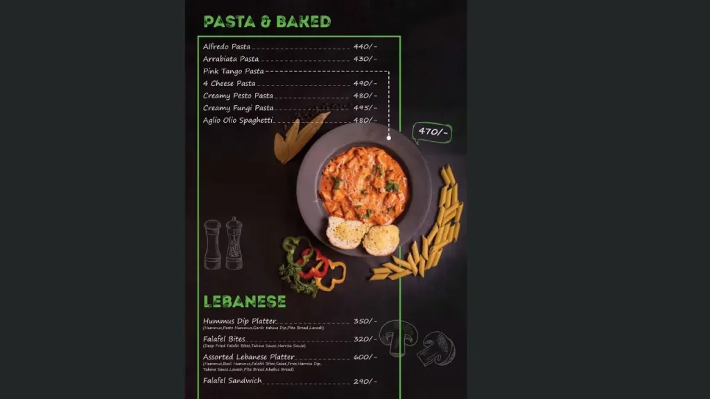 Main Course The Food Town Menu