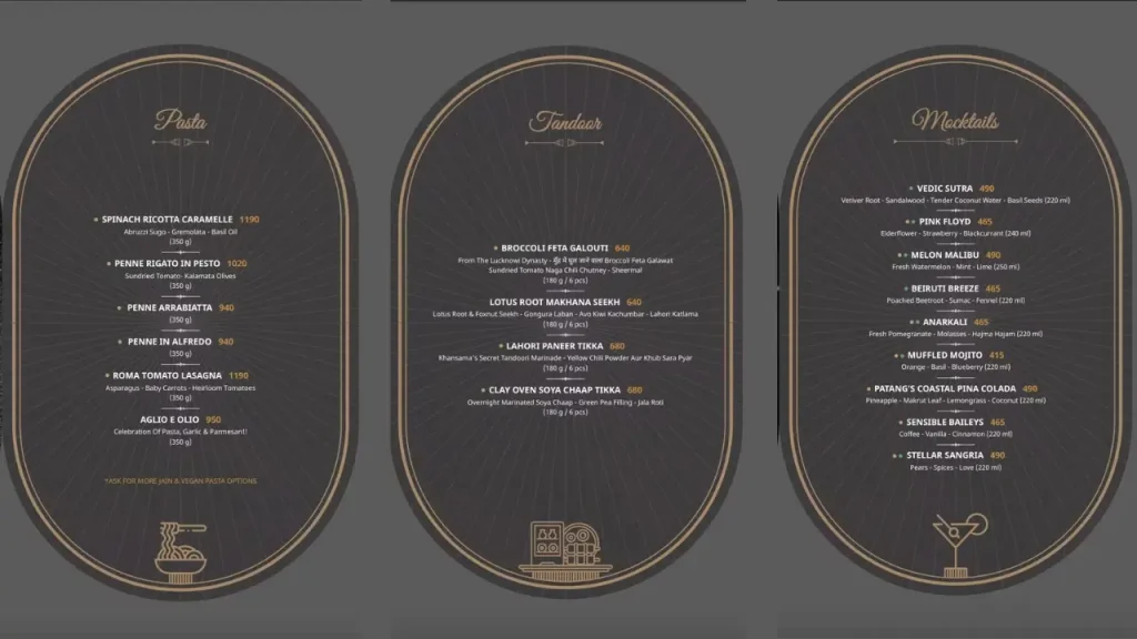 Buffet and à la Carte Options Dinner Patang Hotel Ahmedabad Menu Price List 2025