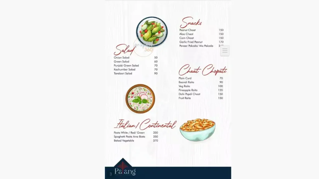 Dining Ambience Dinner Patang Hotel Ahmedabad Menu Price List