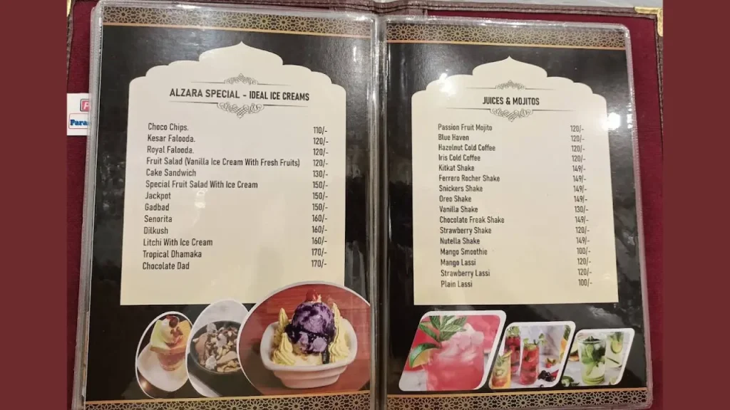 Drinks and Beverages Al Zara Mandi Arabian Restaurant Menu