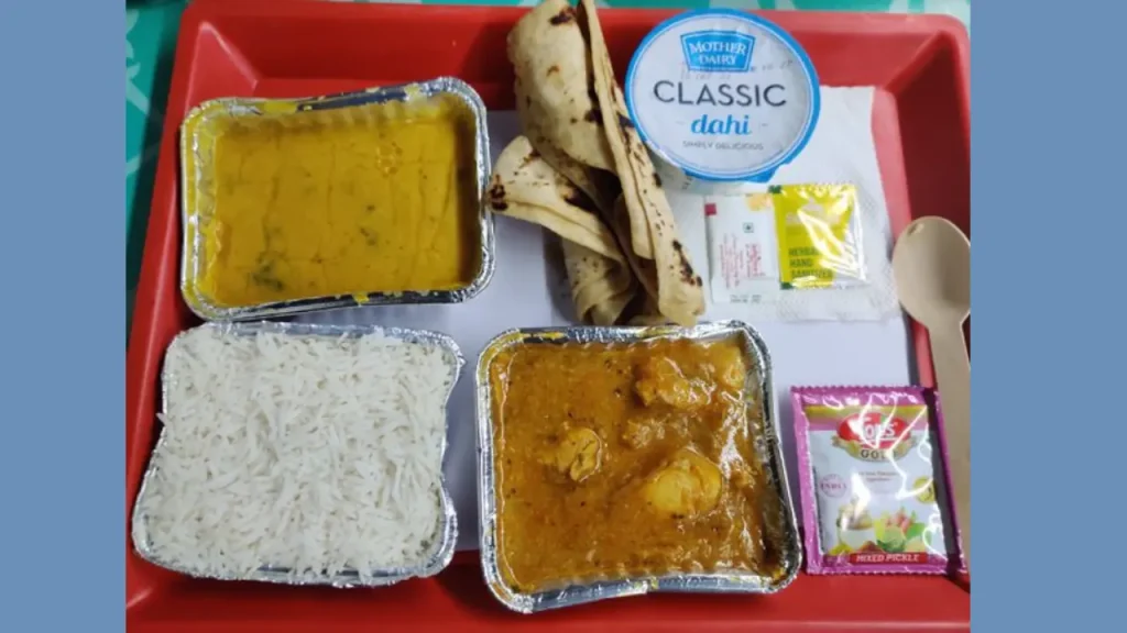 Evening Snacks and Tea Service Rajdhani Express 3rd AC Food Menu Price
