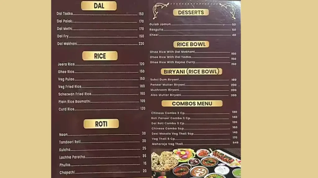 Popular Dishes Desi Masala Menu