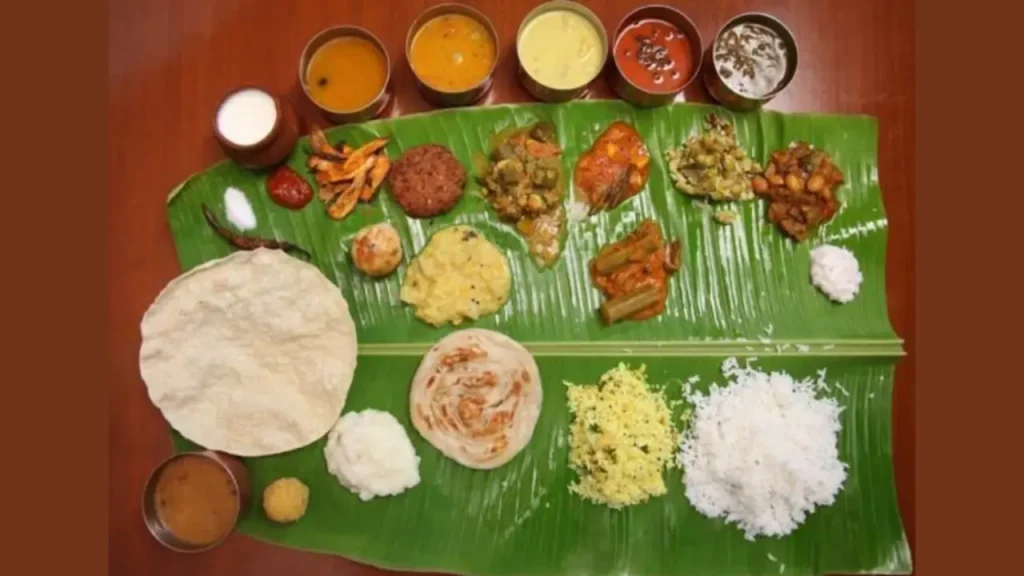 Serving Style and Presentation bengali shraddha menu