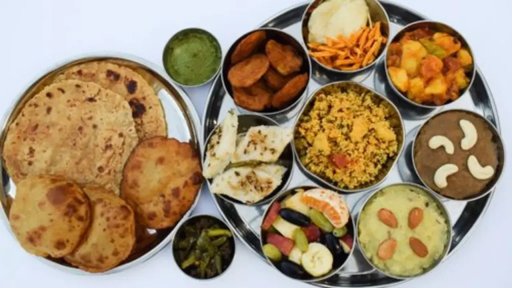 Traditional Thali Gujarati Dish Menu